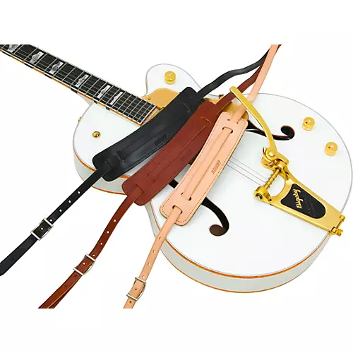 Gretsch Guitars Leather Deluxe Spaghetti Guitar Strap Walnut