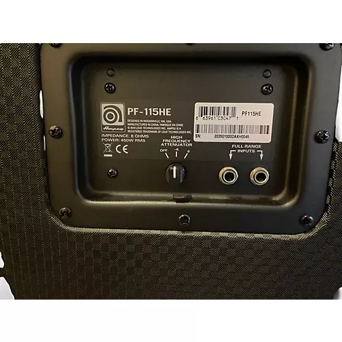 Used Ampeg PF-115HE Bass Cabinet