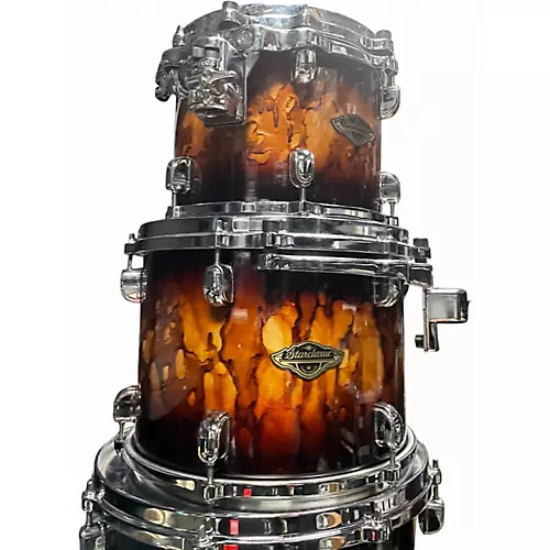 Used TAMA 5 Piece Starclassic Walnut Birch molten brown burst Drum Kit molten brown burst