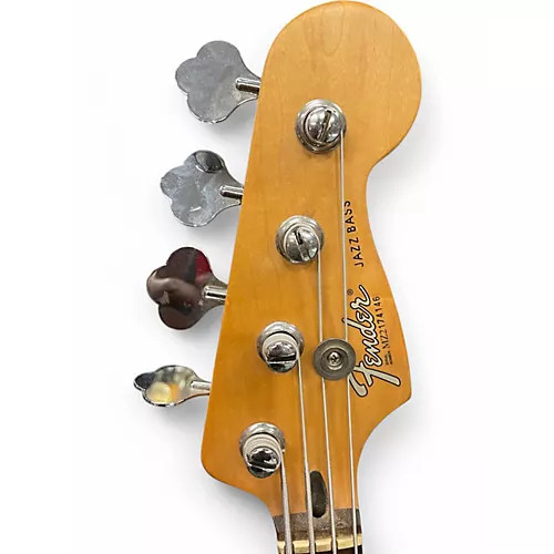 Used 2002 Fender Player Jazz Bass Black Electric Bass Guitar Black