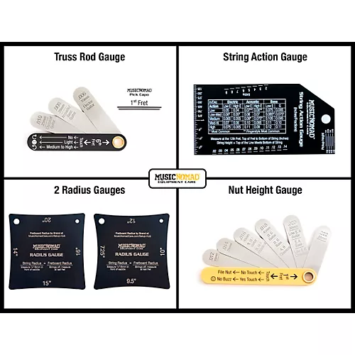 Music Nomad Precision Setup Gauge Set, 6-Piece