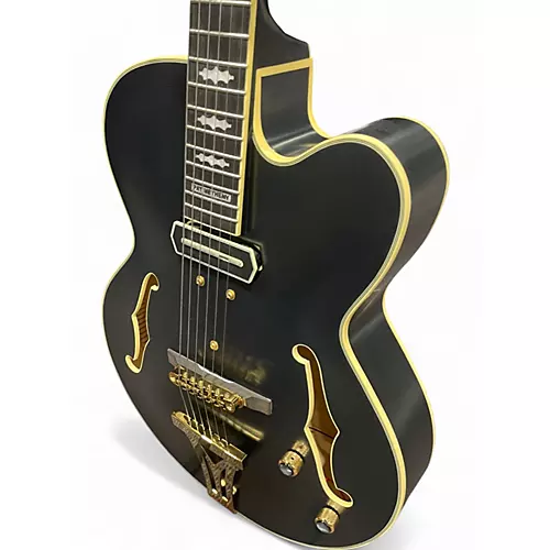 Used Ibanez PM3C-BKL Black Low Gloss Hollow Body Electric Guitar Black Low Gloss