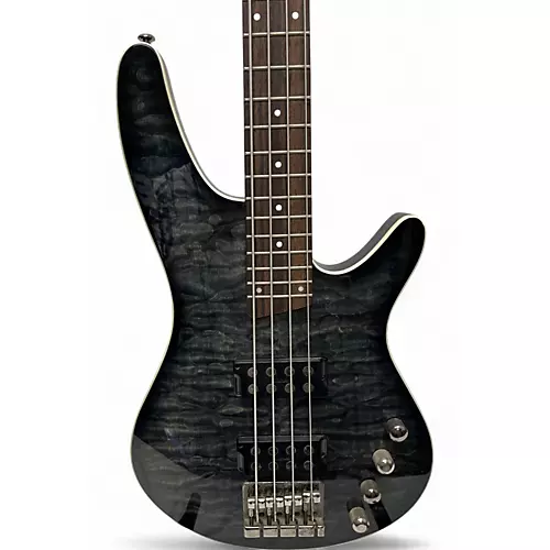 Used Ibanez SRX3EXQM1 Trans Black Electric Bass Guitar Trans Black
