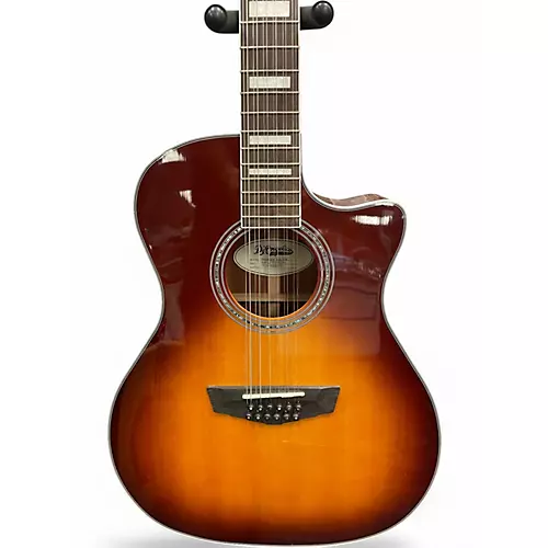 Used D'Angelico premier fulton Brown Sunburst 12 String Acoustic Electric Guitar Brown Sunburst