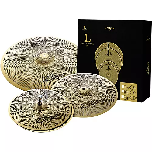 Zildjian L80 Series LV348 Low Volume Cymbal Box Pack With Free 18