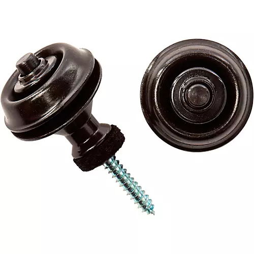 Dunlop Dual-Design Straplok System Black Chrome