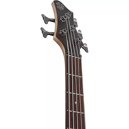 Ibanez BTB605 5-String Electric Bass Guitar Transparent Gray Flat