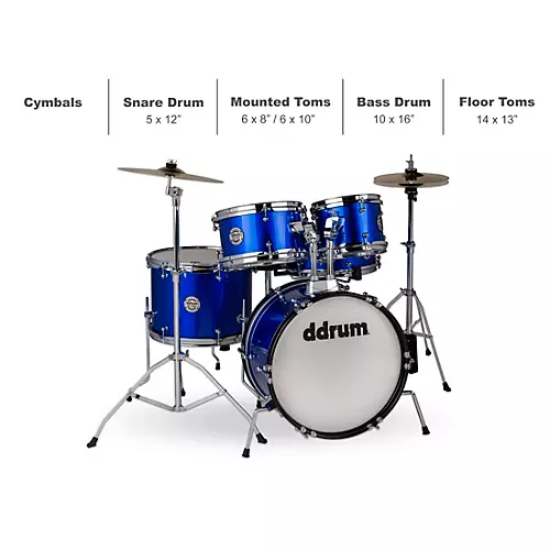 ddrum D1 Jr 5-Piece Complete Kit White