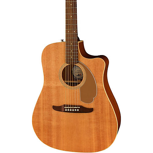 Fender California Redondo Player Acoustic-Electric Guitar Candy Apple Red