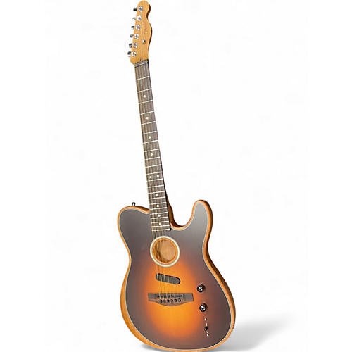 Used 2024 Fender Acoustasonic Player Telecaster Tobacco Sunburst Acoustic Electric Guitar Tobacco Sunburst