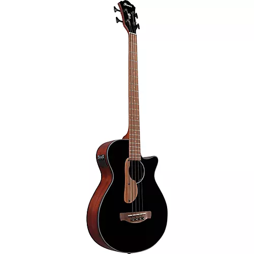 Ibanez AEGB24E Acoustic-Electric Bass Guitar Black Gloss