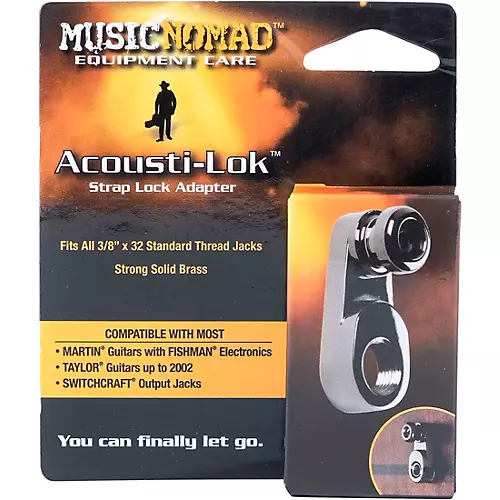 Music Nomad Acousti-Lok Strap Lock Adapter for Standard Output Jacks