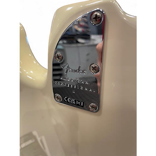 Used 2024 Fender American Professional II Precision Bass Olympic White Electric Bass Guitar Olympic White