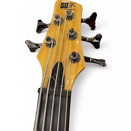 Used Ibanez SRX705 5 String Natural Electric Bass Guitar Natural
