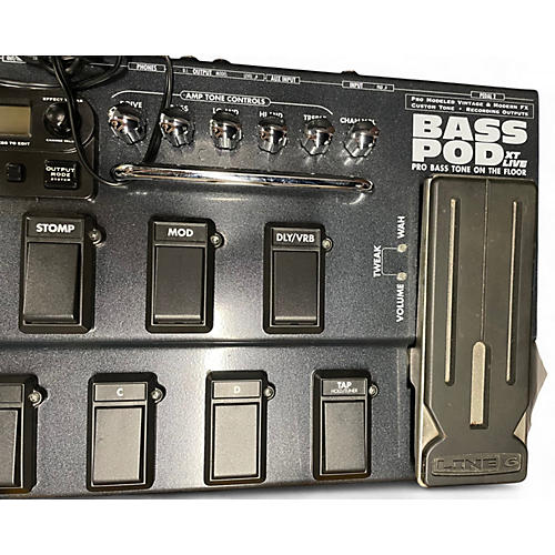 Used Line 6 Bass Pod XT Live Bass Effect Pedal