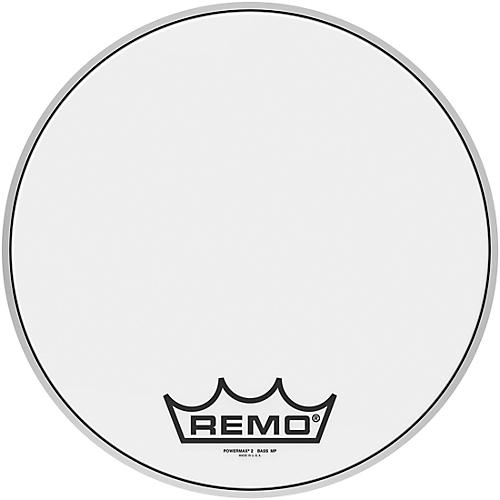 Remo Powermax 2 Ultra White Crimplock Bass Drum Head 20 in.