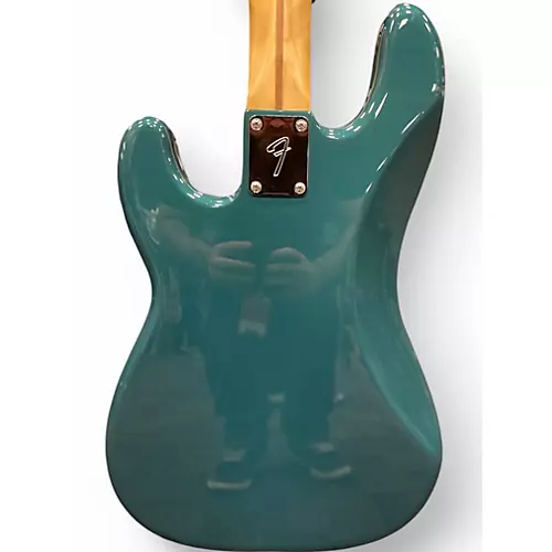 Used Fender Standard Precision Bass Ocean Turquoise Electric Bass Guitar Ocean Turquoise