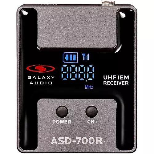 Galaxy Audio ASD-700 Digital 15 Channel UHF Plug & Play Wireless In-Ear Monitor System with EB5 Earbuds Frequency CODE B5 550-569 MHz Frequency CODE B5 550-569 MHz