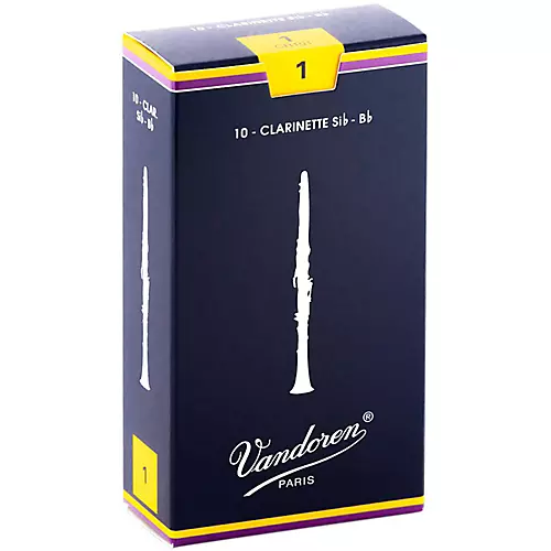 Vandoren Traditional Bb Clarinet Reeds Strength 2.5 Box of 10