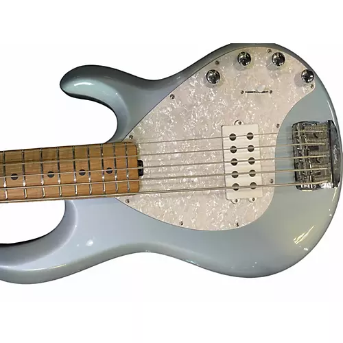 Used Ernie Ball Music Man StingRay Special H FIREMIST SILVER Electric Bass Guitar FIREMIST SILVER