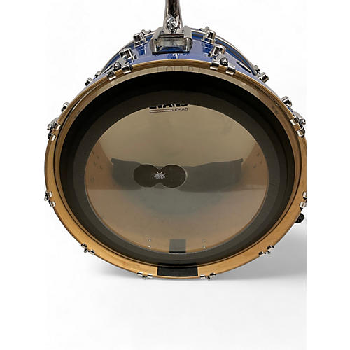 Used DW 3 Piece Performance Series Blue Sparkle Drum Kit Blue Sparkle