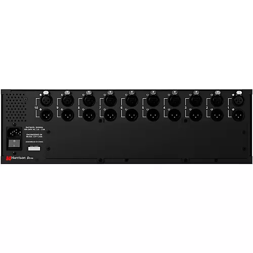 Harrison D510r 10-Slot 500 Series Rack System with Dante Interface Card & Analog Mixer Module