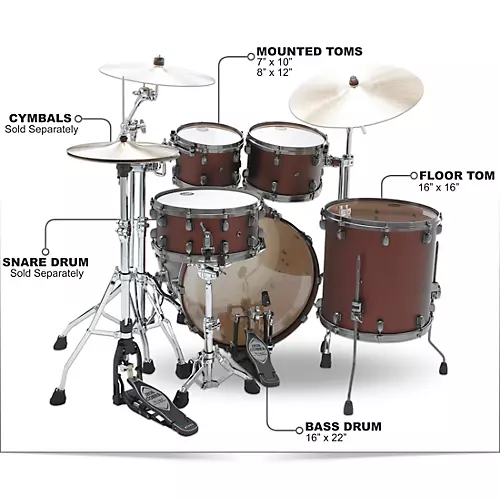 TAMA Starclassic Maple 4-Piece Shell Pack With 22