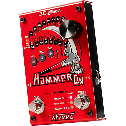 DigiTech HammerOn Pitch Octave Effects Pedal Red