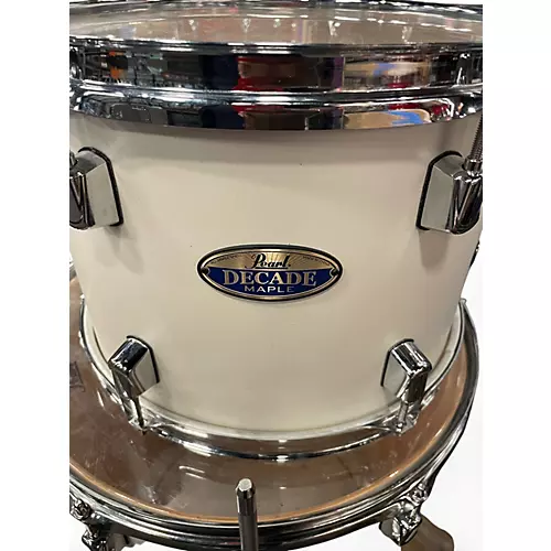 Used Pearl 4 Piece Decade Satin Pearl Drum Kit Satin Pearl