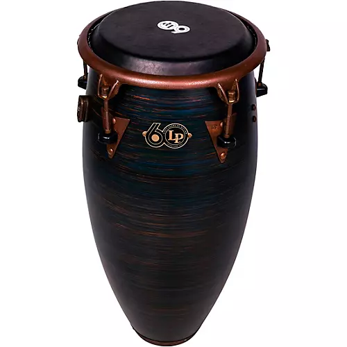 LP LP 60th Anniversary Top Tuning Fiberglass Conga with Rustic Bronze Hardware 11.75 in. Roasted Hazel Finish
