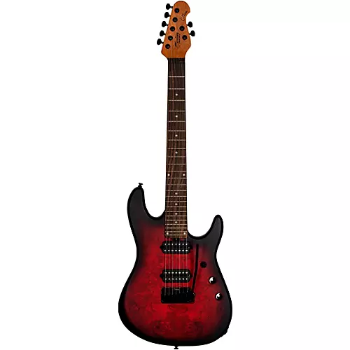 Sterling by Music Man Jason Richardson Cutlass 7-String Electric Guitar Dark Scarlet Burst Satin