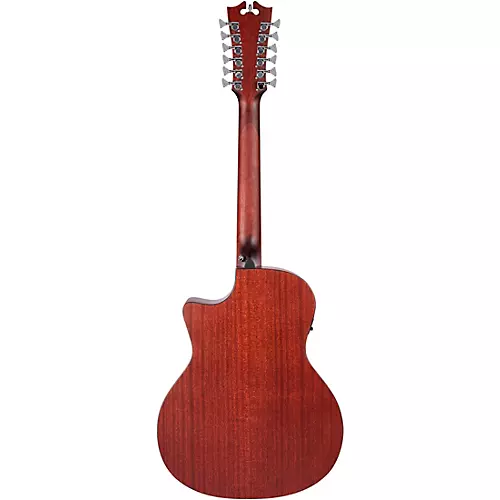 D'Angelico Premier Series Fulton LS 12-String Cutaway Grand Auditorium Acoustic-Electric Guitar Aged Mahogany