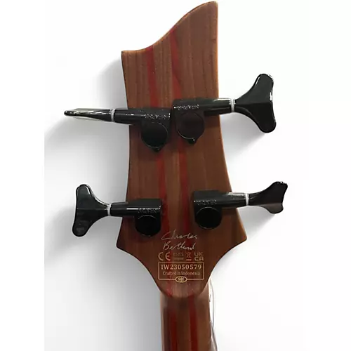 Used Schecter Guitar Research CB4 See thru black Electric Bass Guitar See thru black