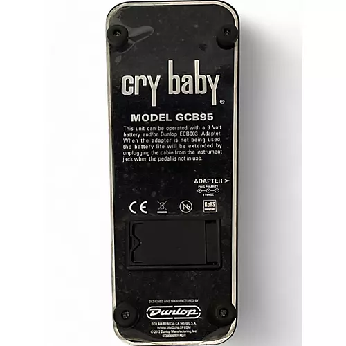 Used Dunlop GCB95 Original Crybaby Wah Effect Pedal
