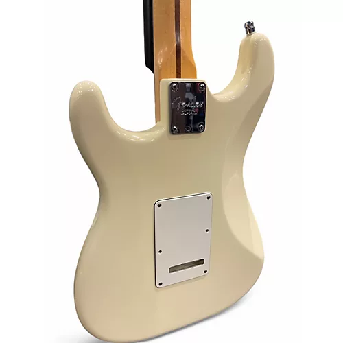 Used Fender AMERICAN STANDARD STRATOCASTER RW OWT Olympic White Solid Body Electric Guitar Olympic White