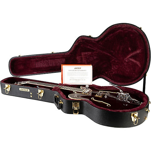 Gretsch Guitars G6609TFM Players Edition Broadkaster Center Block Electric Guitar With String-Thru Bigsby and Flame Maple Bourbon Stain