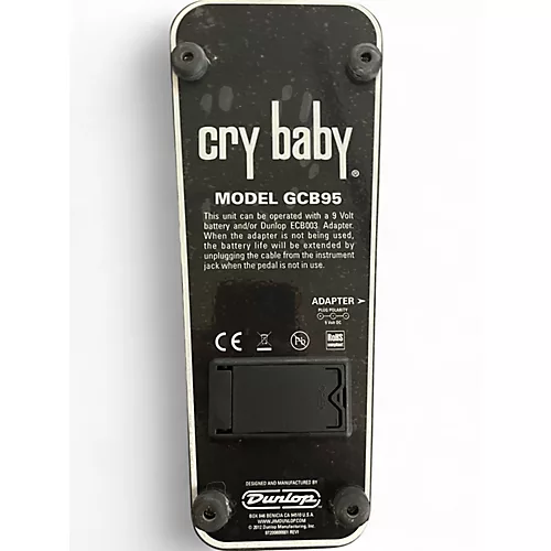 Used Dunlop GCB95 Original Crybaby Wah Effect Pedal