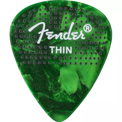 Fender 351 Dotted Celluloid Guitar Picks Thin 12 Pack