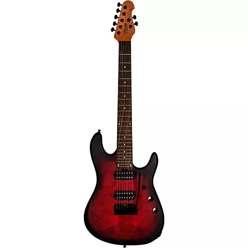 Sterling by Music Man Jason Richardson Cutlass Signature 7-String Electric Guitar Dark Scarlet Burst Satin