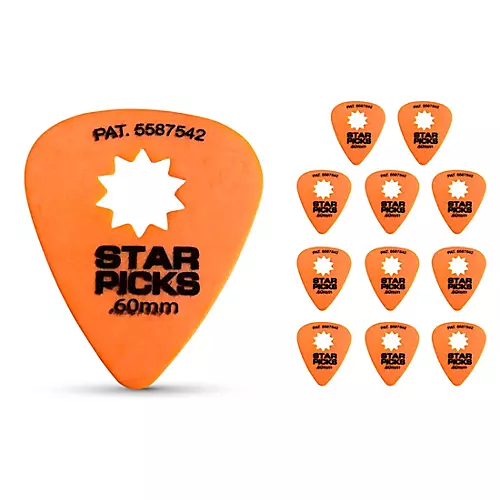 Everly Star Guitar Picks .50 mm 12 Pack