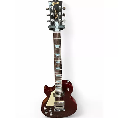 Used 2018 Gibson Les Paul Studio HP Left-Handed Wine Red Solid Body Electric Guitar Wine Red