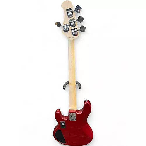 Used Sterling by Music Man sub string 5 bass maroon Electric Bass Guitar maroon