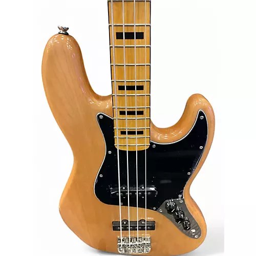 Used Squier Classic Vibe 70s Jazz Bass Natural Electric Bass Guitar Natural