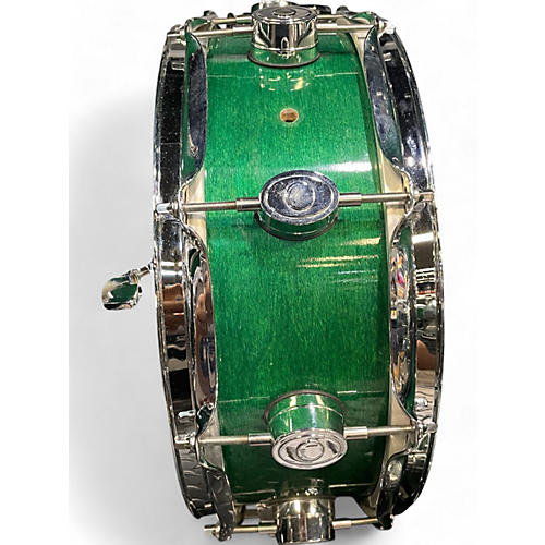 Used DW 5 Piece WORKSHOP  GREEN SATIN Drum Kit GREEN SATIN