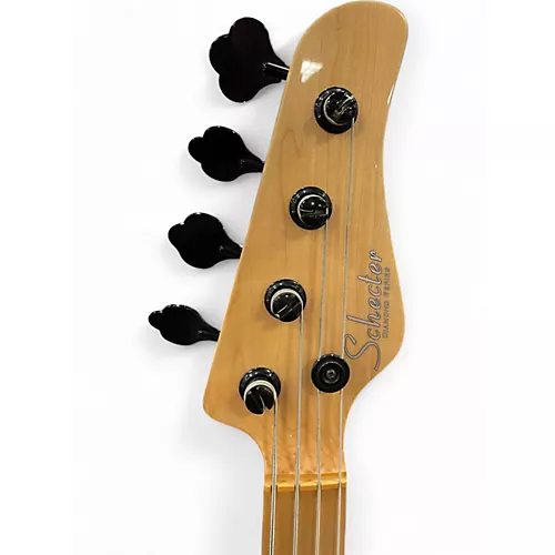 Used Schecter Guitar Research P4 3 Tone Sunburst Electric Bass Guitar 3 Tone Sunburst