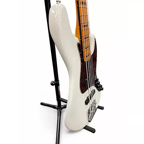 Used 2020 Fender American Ultra Jazz Bass V Artic Pearl Electric Bass Guitar Artic Pearl