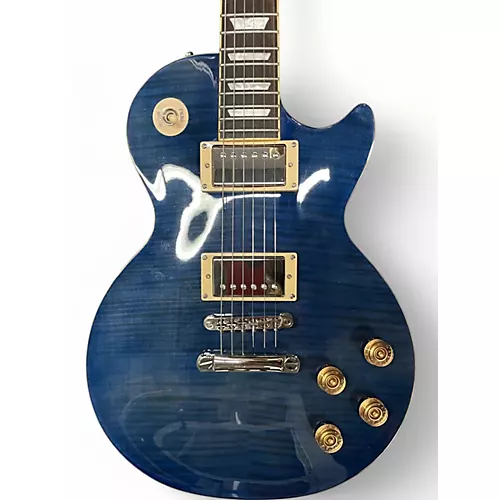 Used Epiphone Les Paul Tribute 1960S Neck Blue Solid Body Electric Guitar Blue