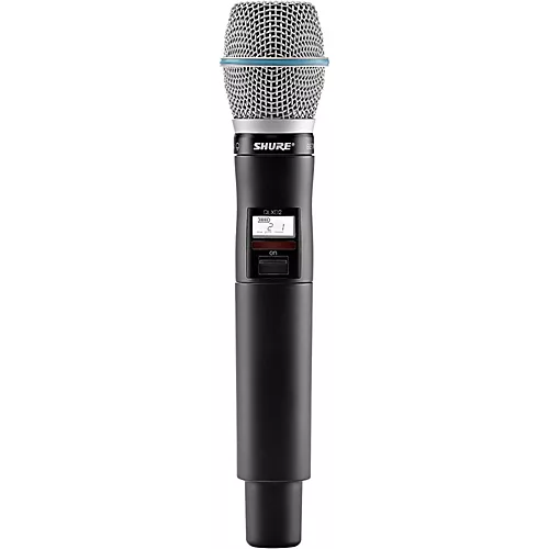 Shure QLXD2/BETA87C Wireless Handheld Microphone Transmitter With Interchangeable BETA 87C Microphone Capsule Band H50
