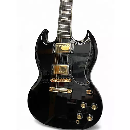 Used Epiphone SG Custom Black Solid Body Electric Guitar Black