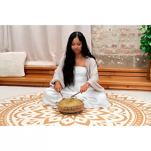 MEINL Sonic Energy C Major Medium Octave Steel Tongue Drum Gold